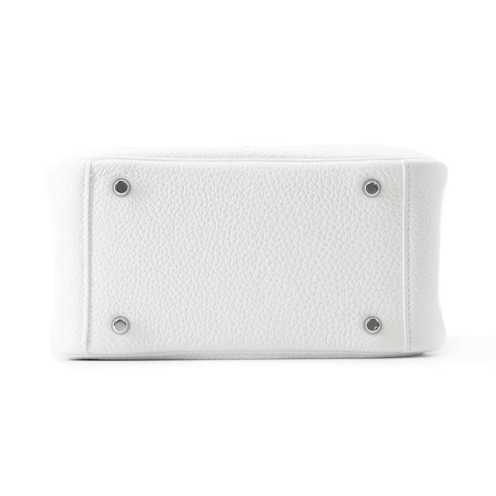 HERMES Lindy New White Taurillon Clemence Size Mini