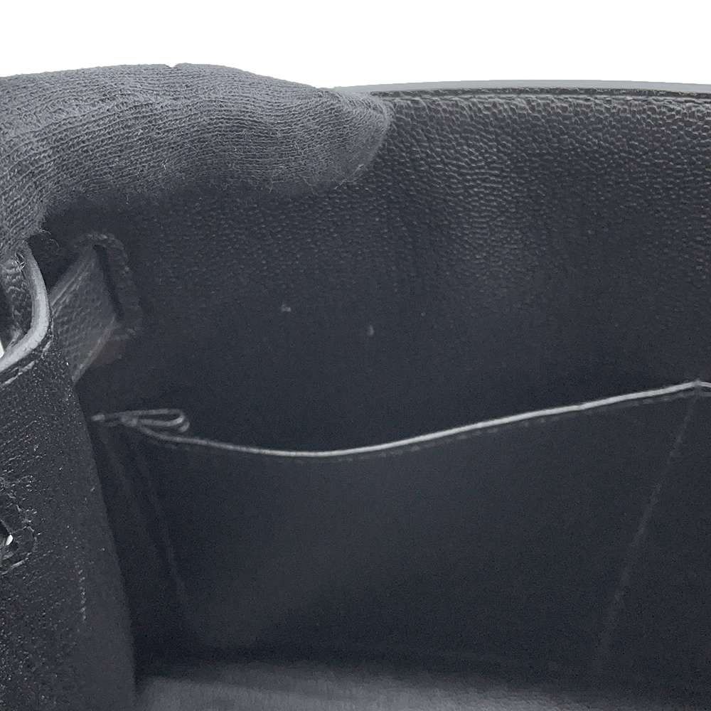 HERMES Kelly Sellier Black Epsom Size 28