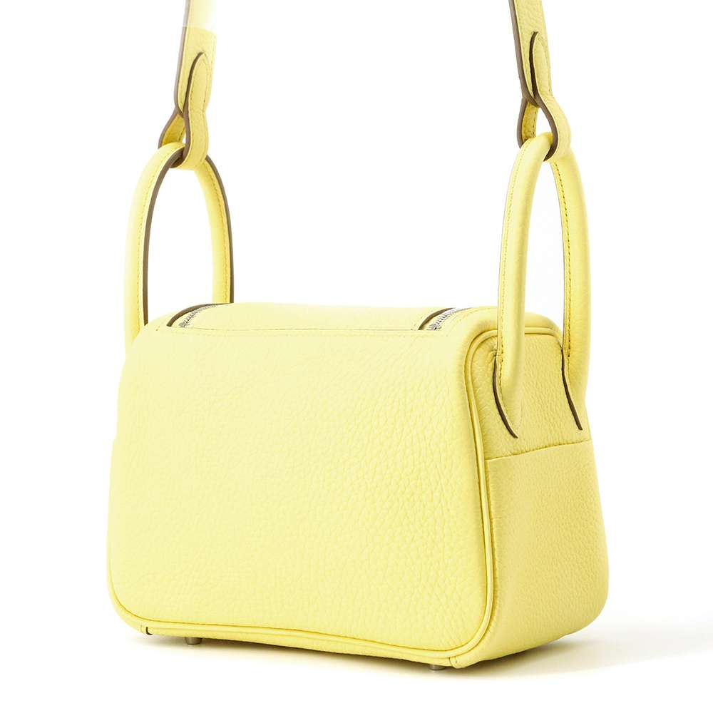 HERMES Lindy Limoncello Taurillon Clemence Size Mini