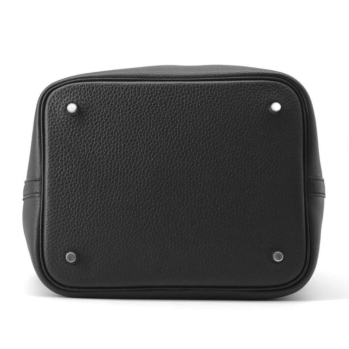 HERMES Picotin Lock Black Taurillon Clemence Size MM