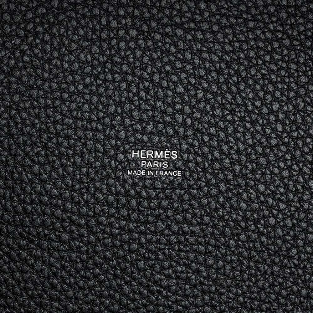HERMES Picotin Lock Black Taurillon Clemence Size MM