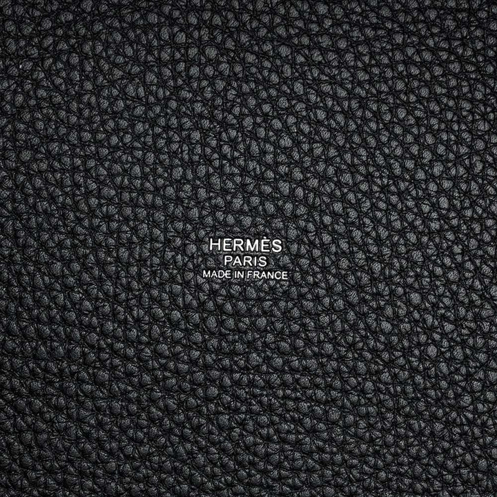 HERMES Picotin Lock Black Taurillon Clemence Size MM