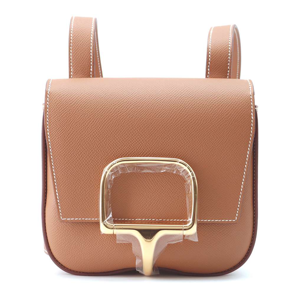 HERMES Della Cavaleria Gold Epsom Size Mini