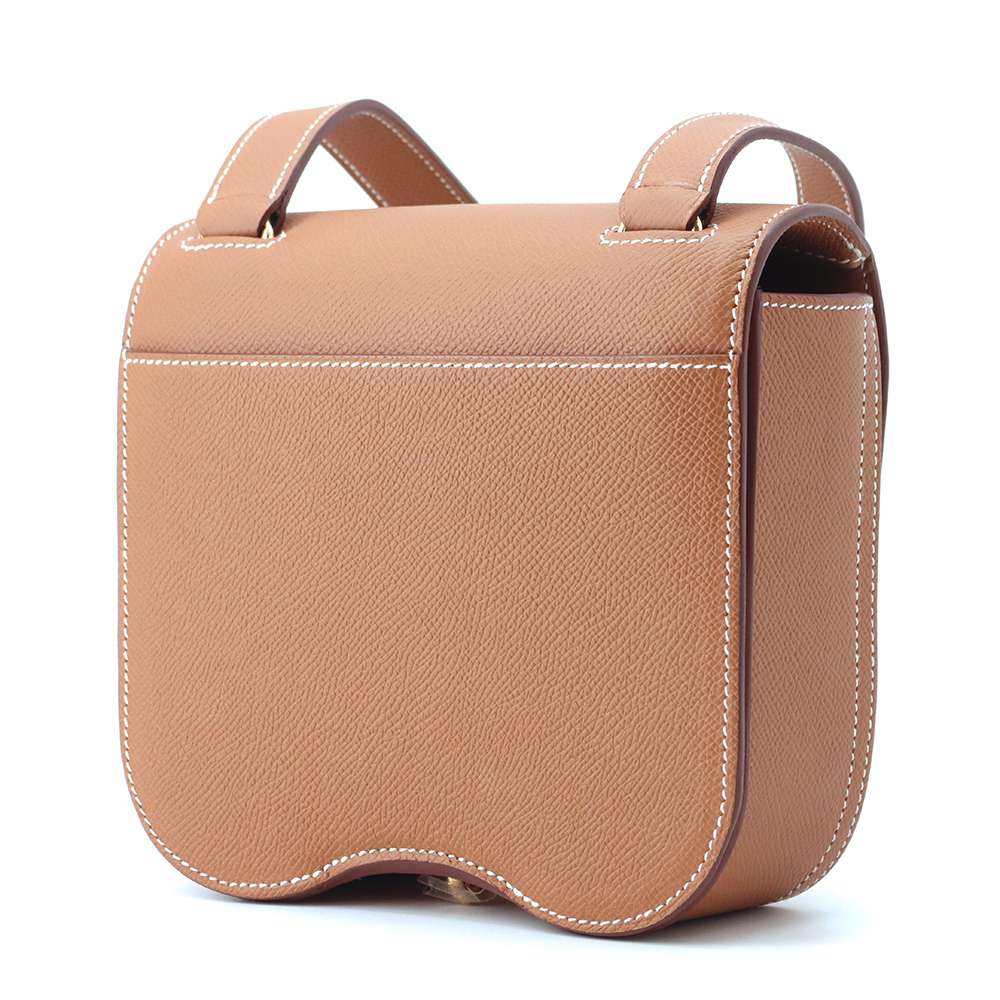 HERMES Della Cavaleria Gold Epsom Size Mini