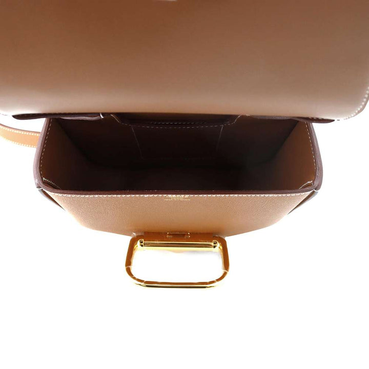 HERMES Della Cavaleria Gold Epsom Size Mini