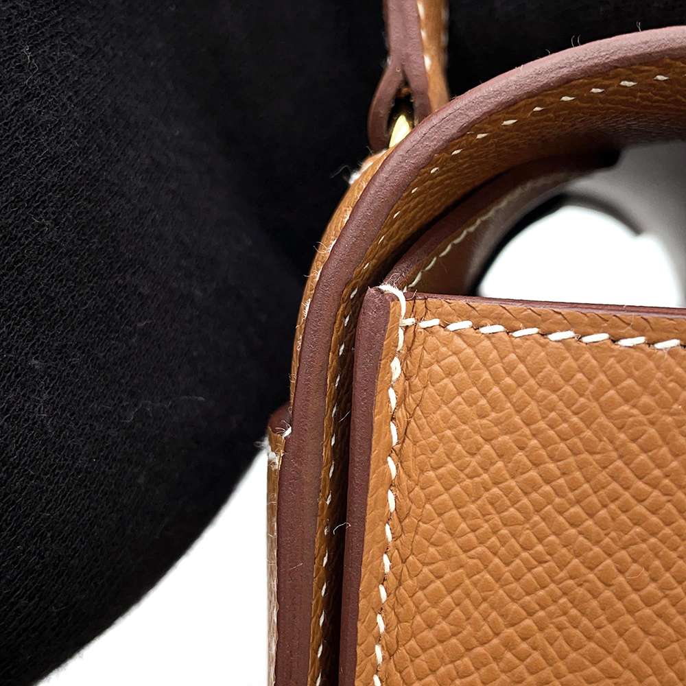 HERMES Della Cavaleria Gold Epsom Size Mini
