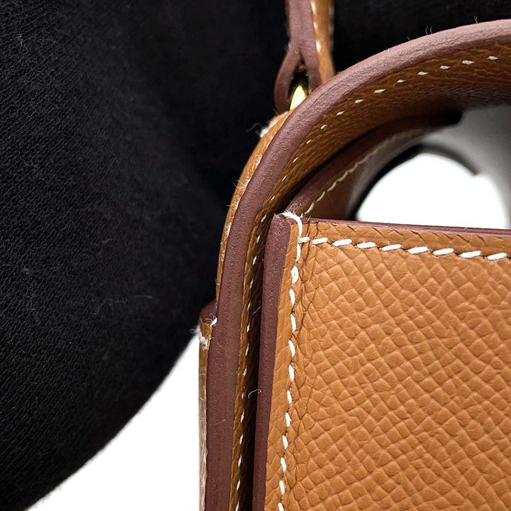 HERMES Della Cavaleria Gold Epsom Size Mini