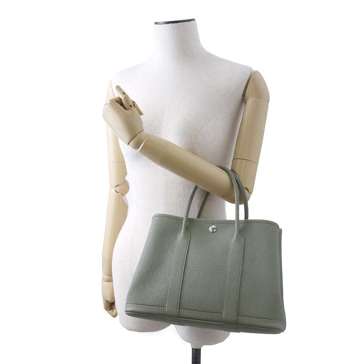 Hermes Garden Party Vert Amand Negonda Leather Size TPM