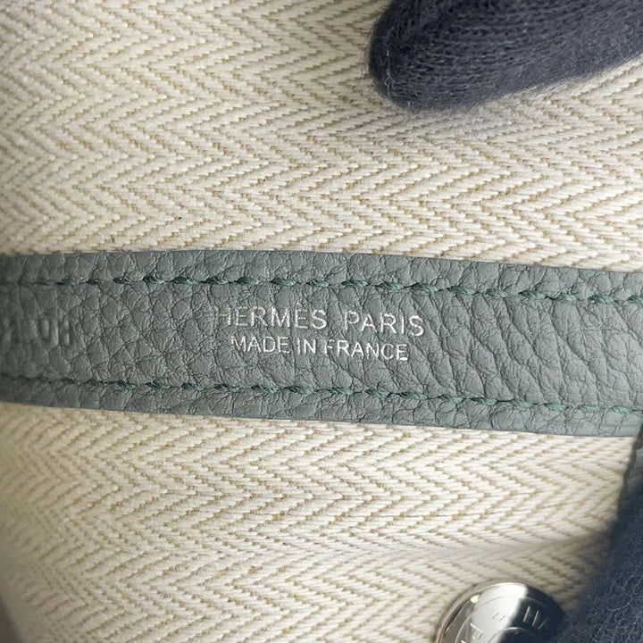 Hermes Garden Party Vert Amand Negonda Leather Size TPM