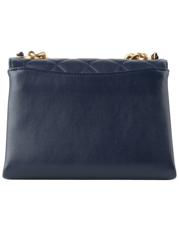 AS2639 Triple Pearl Chain Turnlock Flap Shoulder Bag Department Store Invoice 33802 Chanel