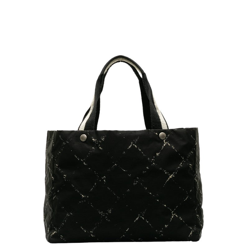 Top Quality Chanel Old Travel Line Tooth Tooth Bag Shoulder Bag Black Nylon Lady Chanel