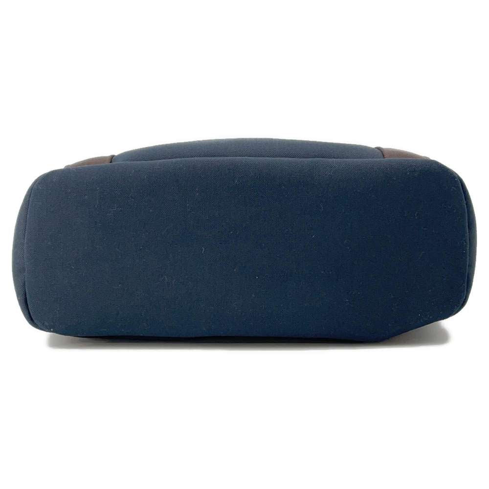 HERMES Sucked Pansage Groom Navy/Feu Toile Chevrons Canvas