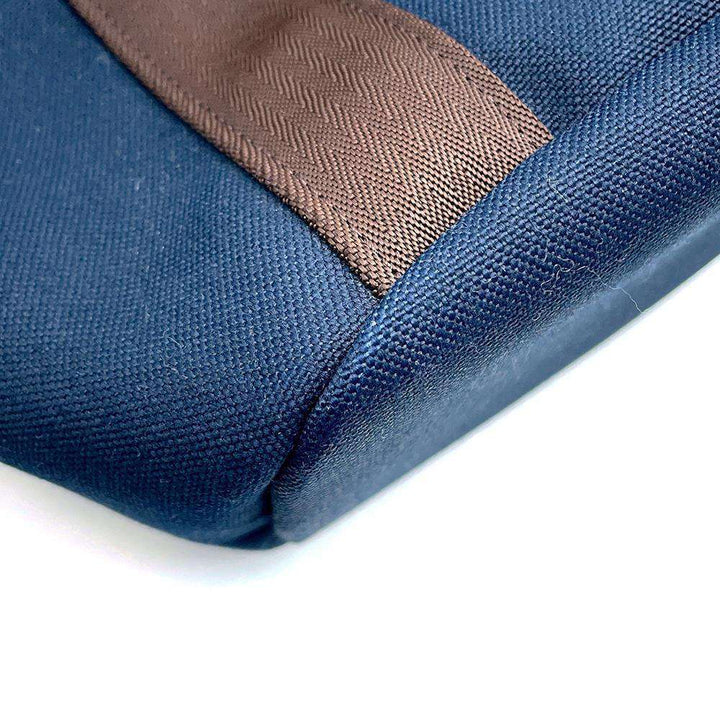 HERMES Sucked Pansage Groom Navy/Feu Toile Chevrons Canvas