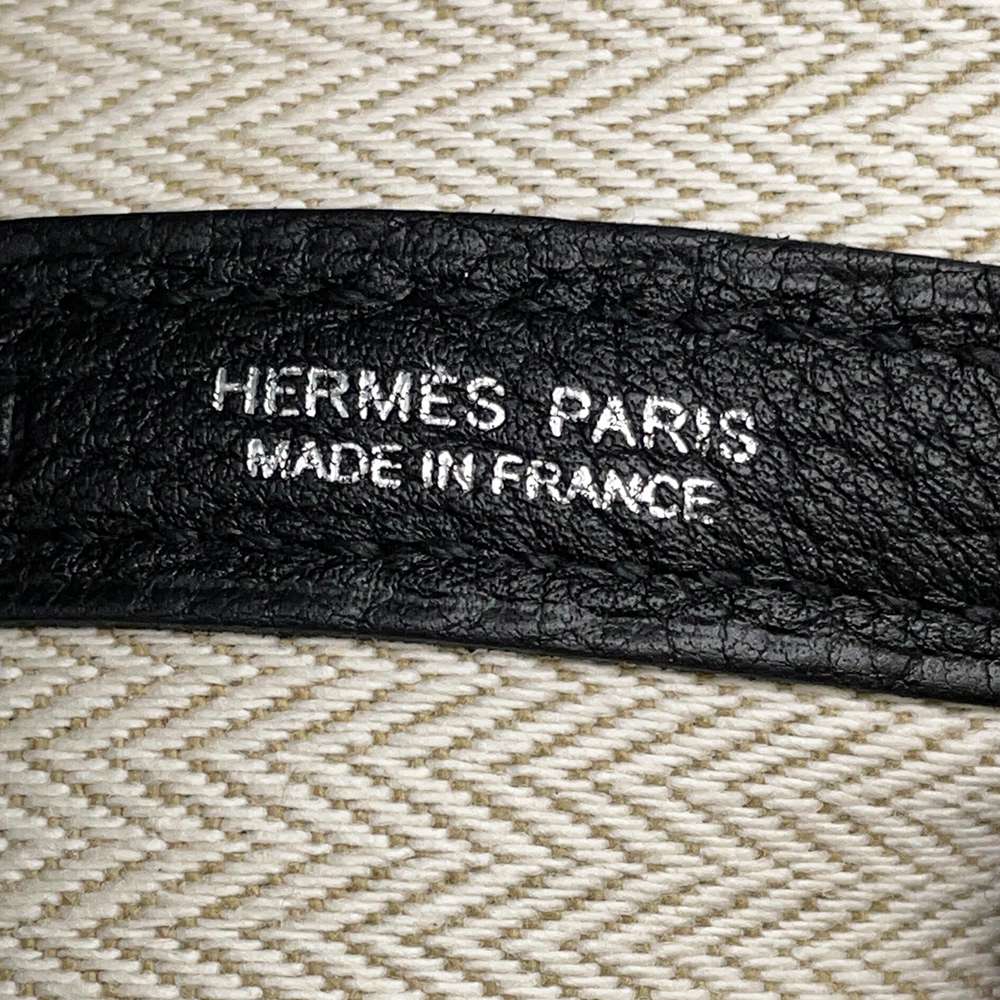 HERMES Garden Party Black Negonda Leather Size TPM