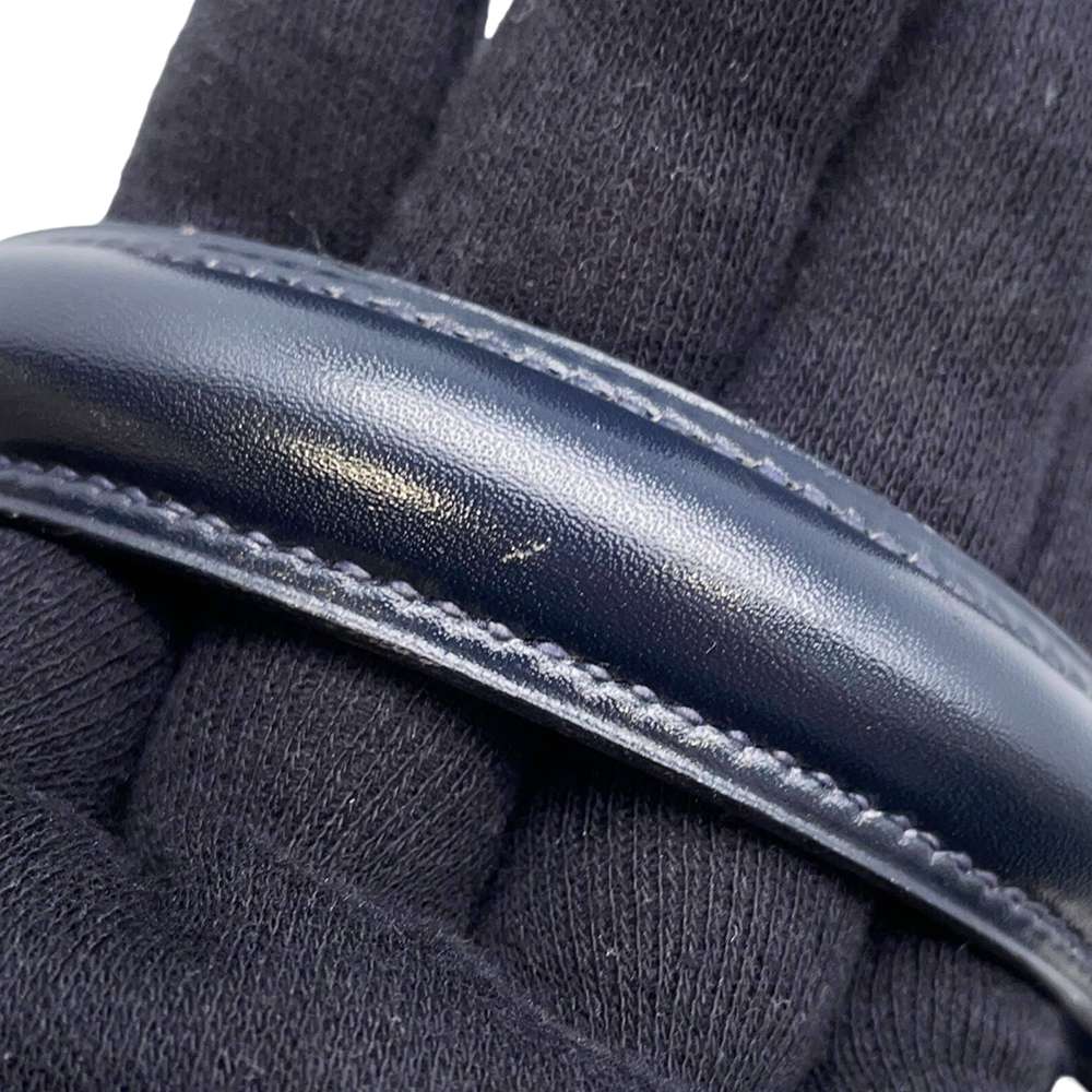 HERMES Mini Kelly Navy Box Calf Leather