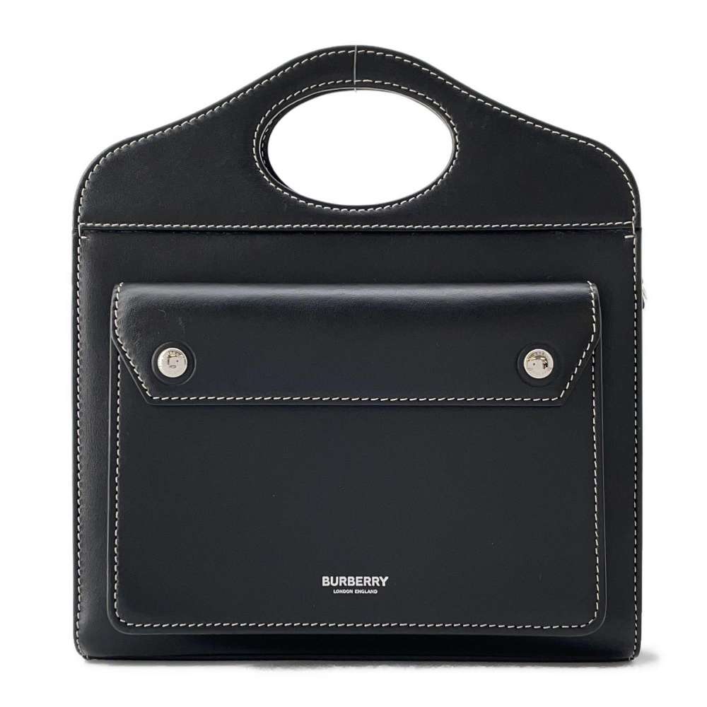 BURBERRY mini pocket bag Black 8040892 Leather