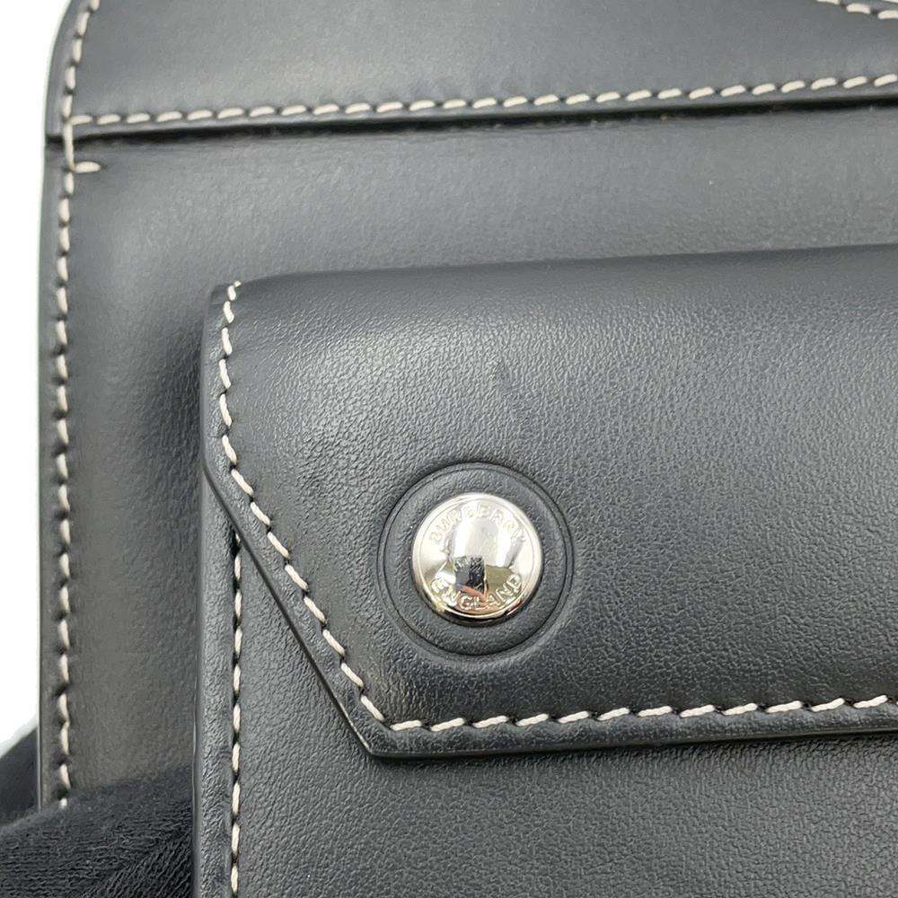 BURBERRY mini pocket bag Black 8040892 Leather