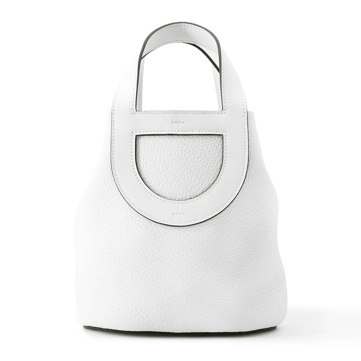 HERMES in-the-loop Tote Bag New White Taurillon Clemence Swift Leather Size 18