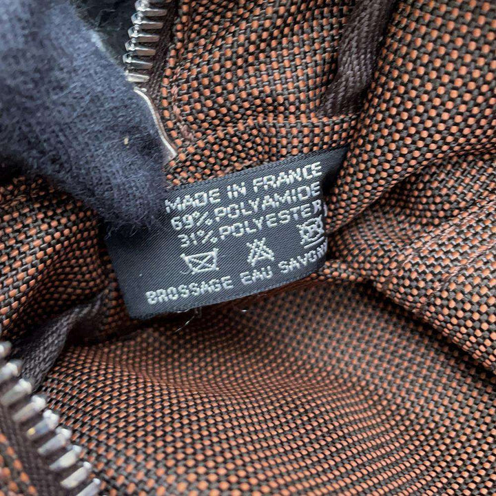 Hermes Her Line Tote Bag Brown Canvas Size MM