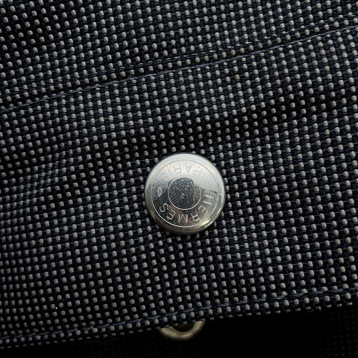HERMES Her Line Tote Bag Gray Canvas Size MM