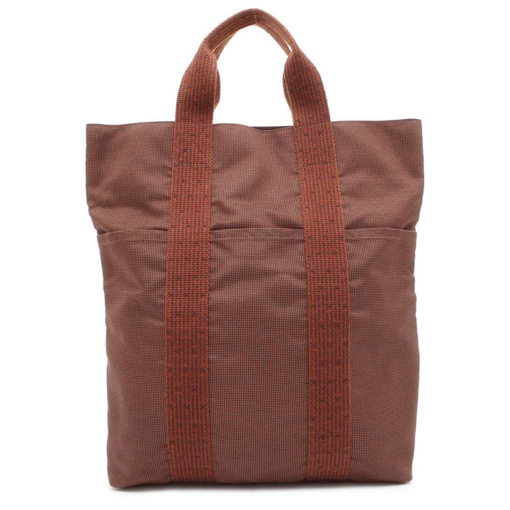 Hermes Her Line Cabas Brown Canvas