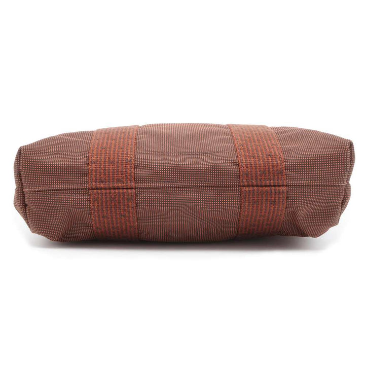 Hermes Her Line Cabas Brown Canvas