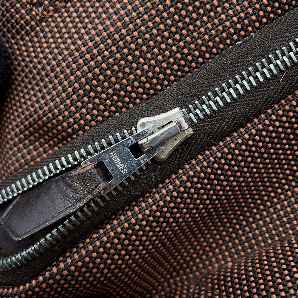 Hermes Her Line Cabas Brown Canvas
