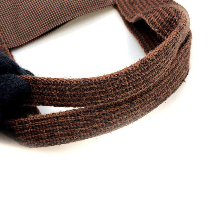 Hermes Her Line Cabas Brown Canvas