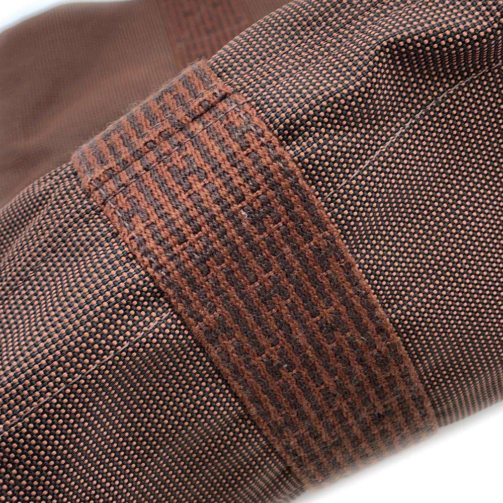 Hermes Her Line Cabas Brown Canvas