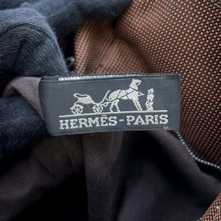 Hermes Her Line Cabas Brown Canvas