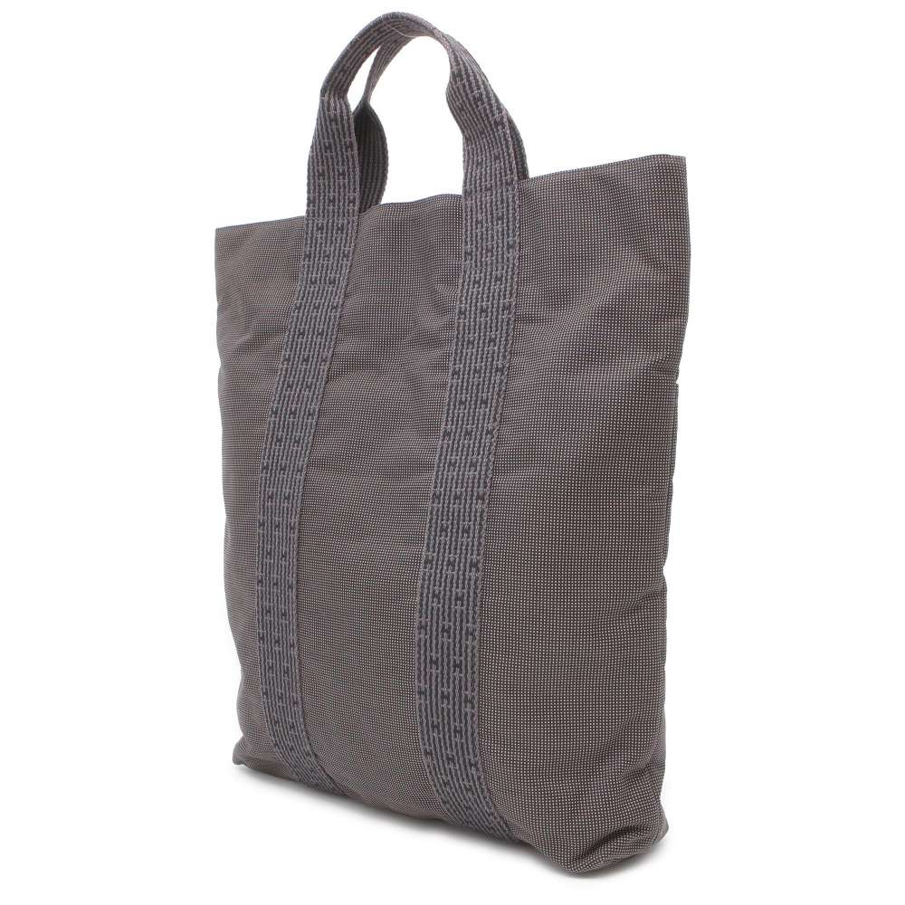 Hermes Her Line Cabas Gray Canvas