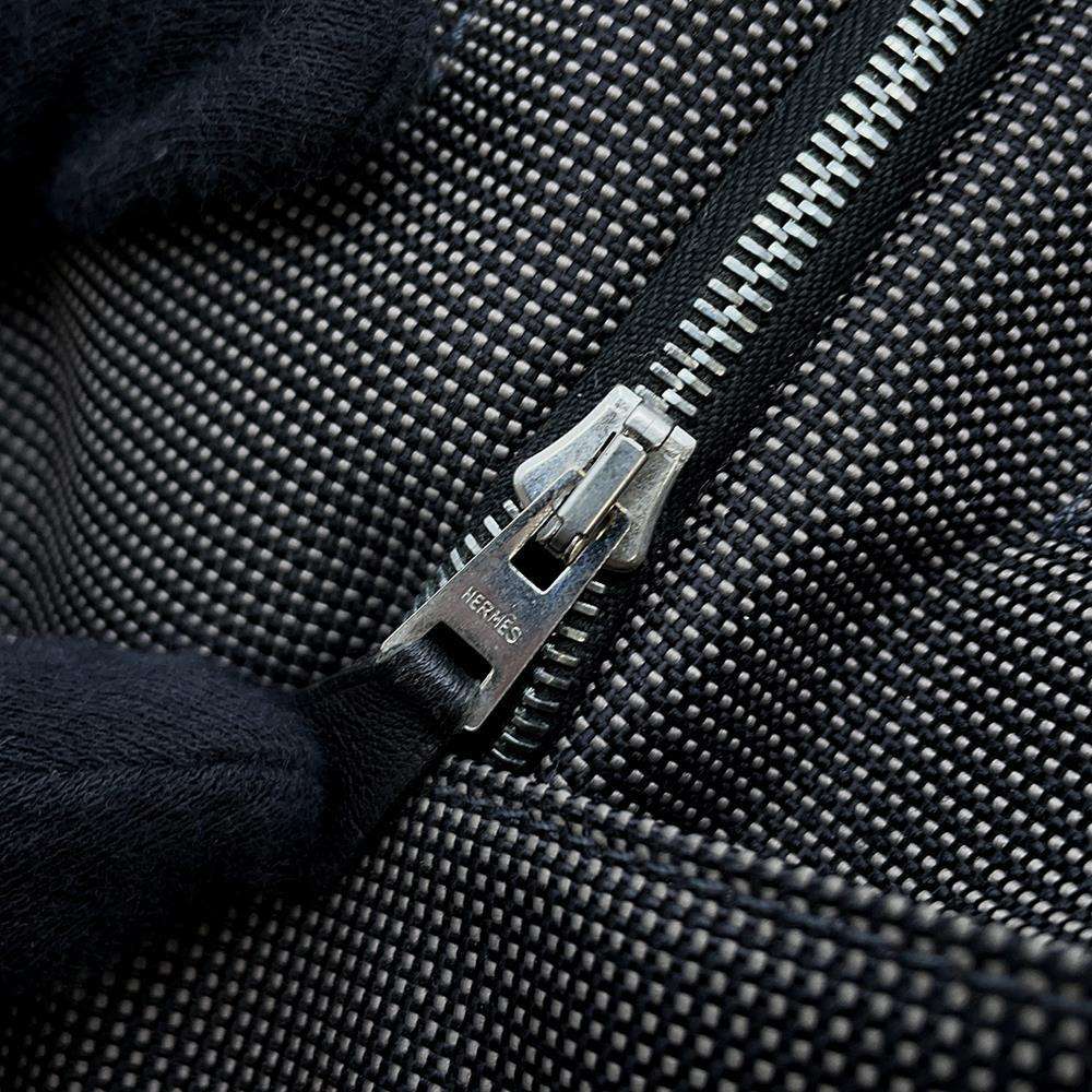 Hermes Her Line Cabas Gray Canvas