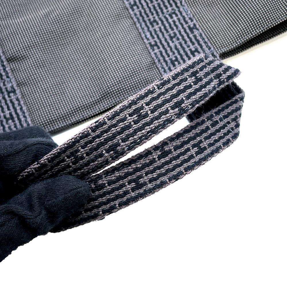 Hermes Her Line Cabas Gray Canvas