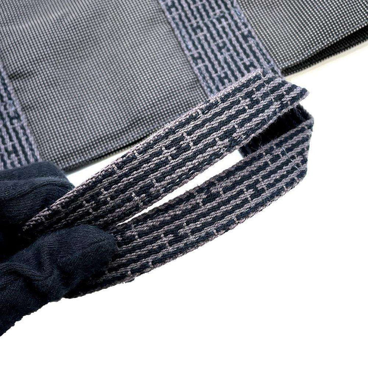 Hermes Her Line Cabas Gray Canvas