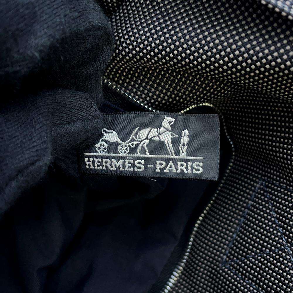 Hermes Her Line Cabas Gray Canvas
