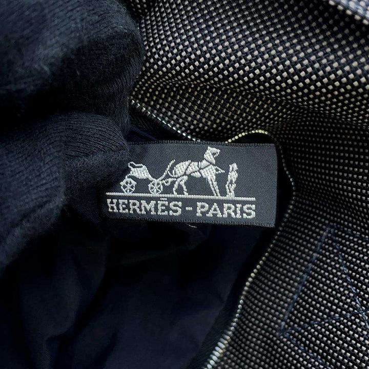Hermes Her Line Cabas Gray Canvas