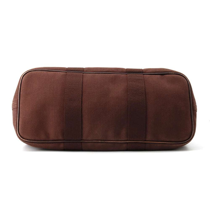 Hermes Valparaiso Brown Toile Chevrolet Calf Leather Size MM