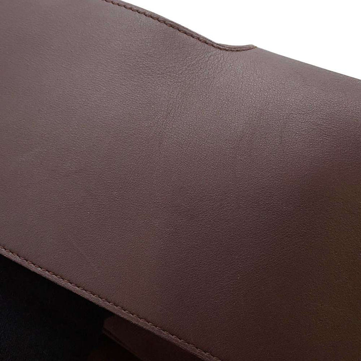 Hermes Valparaiso Brown Toile Chevrolet Calf Leather Size MM