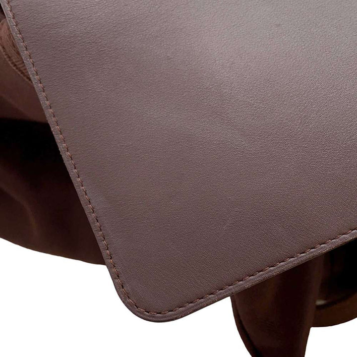 Hermes Valparaiso Brown Toile Chevrolet Calf Leather Size MM