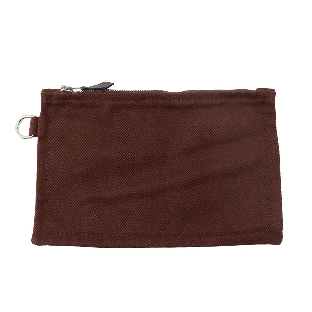 Hermes Valparaiso Brown Toile Chevrolet Calf Leather Size MM