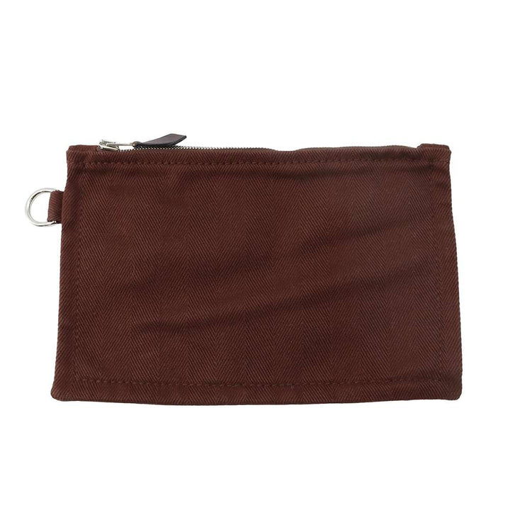 Hermes Valparaiso Brown Toile Chevrolet Calf Leather Size MM