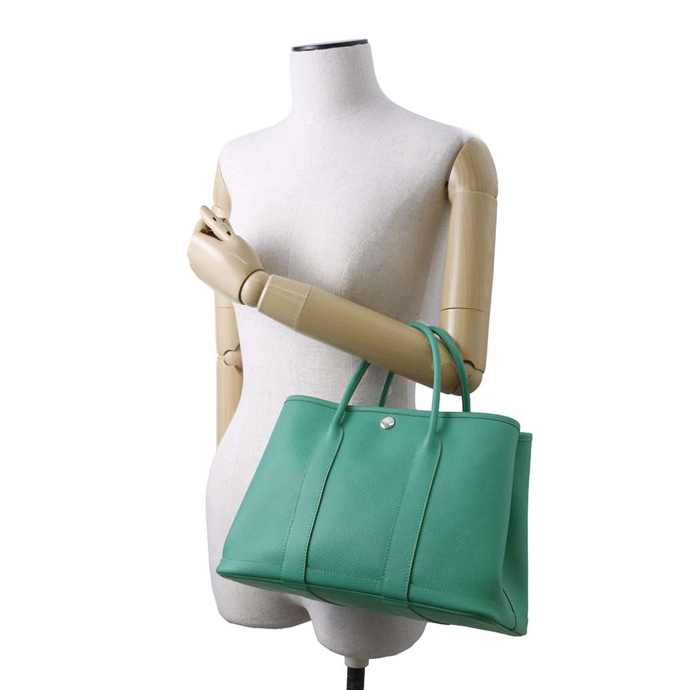 HERMES Garden Party Vert Jade Epsom Size TPM