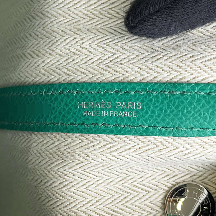 HERMES Garden Party Vert Jade Epsom Size TPM