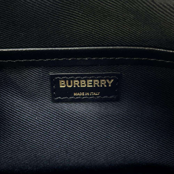BURBERRY Nova Check Shoulder Bag Beige Canvas