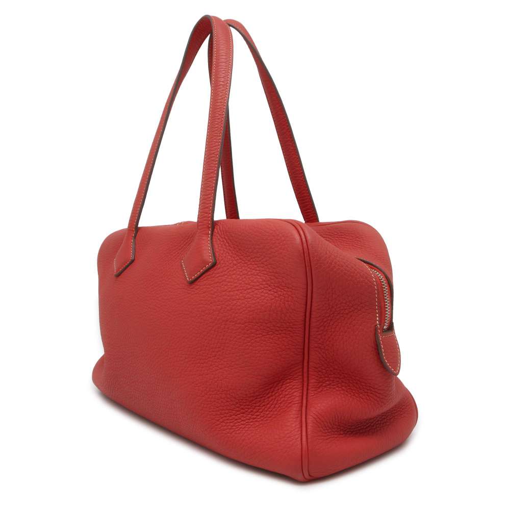 HERMES Victoria Rose Jaipur Taurillon Clemence Size 35