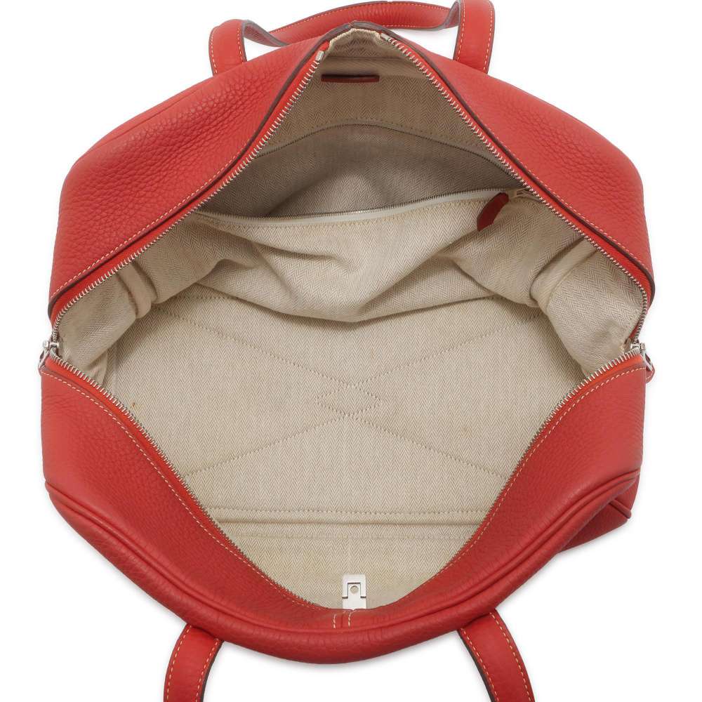 HERMES Victoria Rose Jaipur Taurillon Clemence Size 35