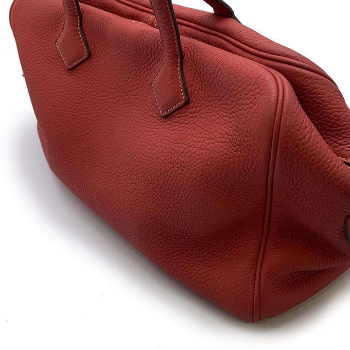 HERMES Victoria Rose Jaipur Taurillon Clemence Size 35