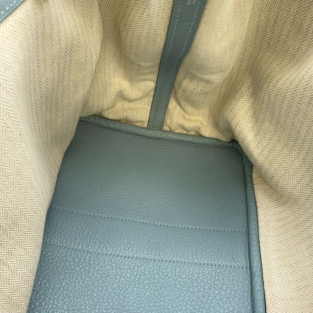 HERMES Garden Party Ciel Country Leather Size PM