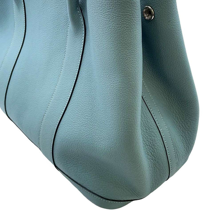 HERMES Garden Party Ciel Country Leather Size PM