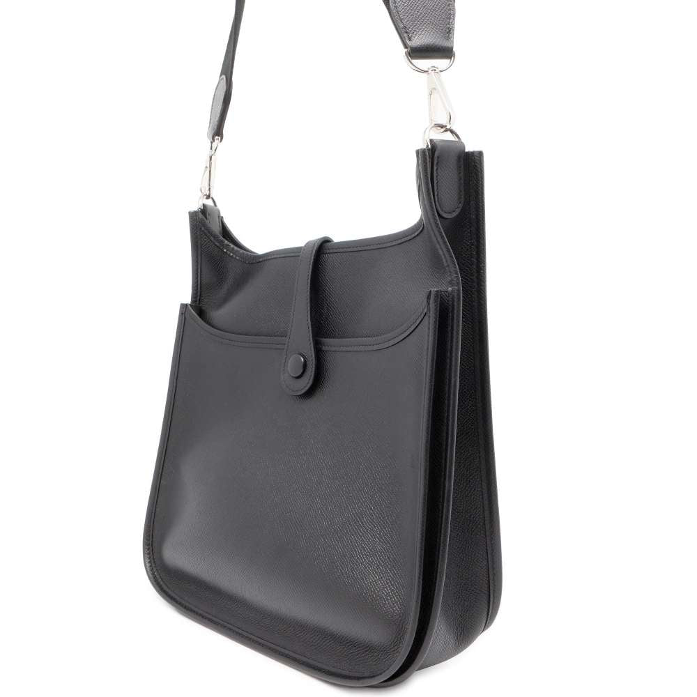 HERMES Evelyne2 Black Epsom Size PM